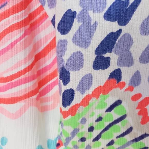 Lilly Pulitzer Roar of the Seas Mila Dress sz 0 EUC gold zip Medallion shift - Picture 10 of 14